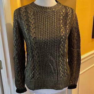 MK black/gold knit sweater size M